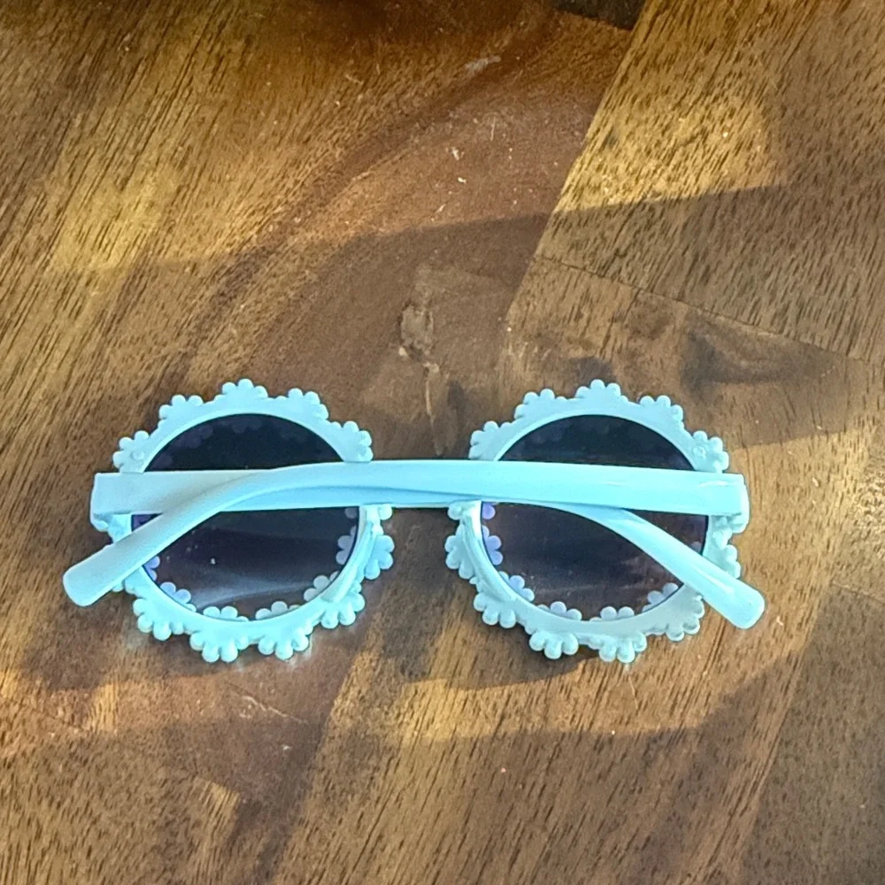 White Floral Kids Sunglasses
